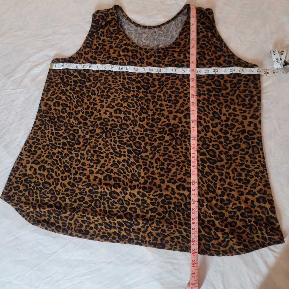 Tank top leopard shirt 3x (24W-26W) used 2 times - Picture 5 of 5